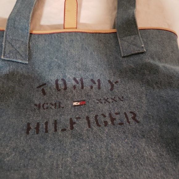 Denim colored Tommy Hilfiger bag - Picture 1 of 6